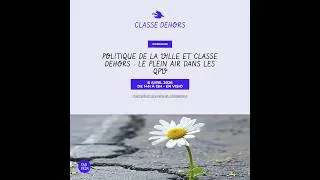 Miniature : Webinaire - "Politique de la ville et classe dehors : le plein air dans les QPV"
