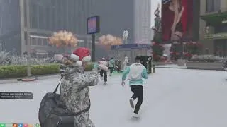 Miniature : Bataille de boule de neige gta baylife #gta #gaming #live 