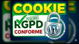 Miniature : Installer un bandeau COOKIE RGPD sur WordPress (Tuto Facile & Gratuit WordPress 044)