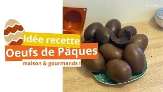 Miniature : Oeufs de Pâques maison chocolat noisette et pralinés ! - Recette oeufs en chocolat