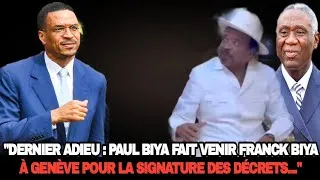 Miniature : Urgence Signalée : FRANCK BIYA en route pour Genève, l'état de Paul Biya inquiète ses proches