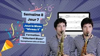 Miniature : Joue le blues Niveau 5 avec les acquis de la semaine 8 - S8J7 - Formation gratuite "Débutant Blues"