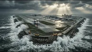 Miniature : À l'intérieur de l'aéroport flottant japonais de 100 milliards de dollars qui coule !