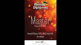 Miniature : Cérémonie de remise des diplômes Master promo 2024/2025