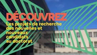 Miniature : Découvrez les nouveaux doctorants de la Faculté de l'aménagement et leurs projets de recherche!