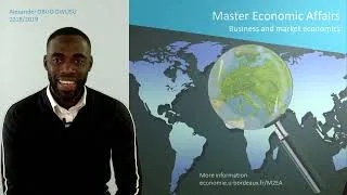 Miniature : [EN] #2 MASTER 2 ECONOMIC AFFAIRS - Interview d'étudiants | UNIVERSITÉ DE BORDEAUX