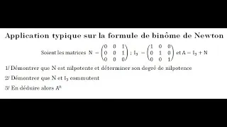 Miniature : Cours math 2   Formule de binôme de Newton définition et application