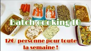 Miniature : Repas pour Toute la Semaine à 12€/personne ! Astuces & Organisation Batch cooking facile