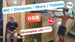 Miniature : #12 OSB 🪚 Murs / Cloisons / WC // Bus Aménagé Camping-car XXL Vlog Vanlife VASP Nomade Famille