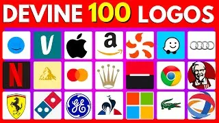 Miniature : Quiz  logos de Marques Ultra Rapide ⏱ DEVINE 100 LOGOS en 4 SECONDES ! 🧠💡