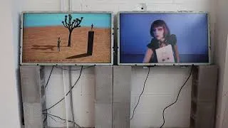 Miniature : Documentation de l'installation vidéo des oeuvres Visite libre des graffitis informulés et GRWM #2