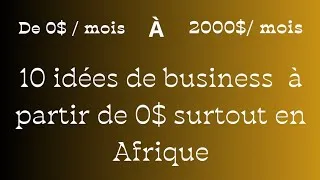Miniature : 10 Idées de Business Qui Peu vous Enrichit à partir du 0€