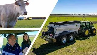 Miniature : On rend visite à MARC dans les LANDES : ÉPANDAGE de CHAUX et PÂTURAGE