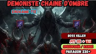 Miniature : DIABLO 4 SAISON 13 DEMONISTE BUILD CHAINE D'OMBRE PIT 115 + T12 PLANNER EN DESCRIPTION