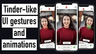 Miniature : SwiftUI: Tinder-like UI Gestures and Animations