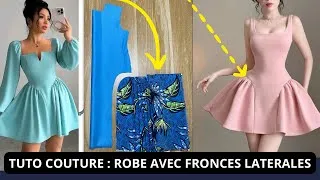 Miniature : Comment Couper Et Coudre Une Robe à Fronces Latérales | Tutoriel Couture 