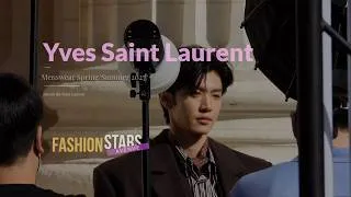 Miniature : Yves Saint Laurent  Guest attends the Saint Laurent  Menswear Spring:Summer 2027 #YvesSaintLaurent