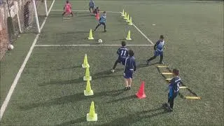 Miniature : Youth 4 passing receiving coordination and agility drills #football #soccer #futbol #futebol #u10 