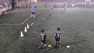 Miniature : 7 passing receiving coordination and agility drills U8 U9 U10 #soccer #futbol #futebol #drill #u10 