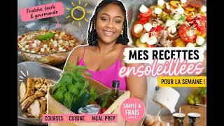 Miniature : ☀️-50€ RECETTES FRAÎCHES ET FACILES POUR L'ÉTÉ | Meal Prep & Courses de la semaine 🥗🍗🍦