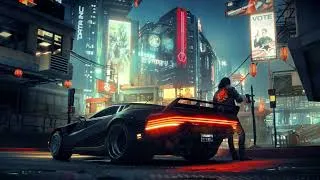 Miniature : Cyberpunk 2077 (Johnny Silverhand à Night City) Fond d'écran animé PC Full HD et 4K !