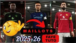 Miniature : [ TUTO ] Nouveaux maillots 2025-26 dans eFootball | 👉 Meilleur maillot eFootball2025
