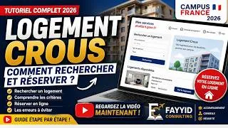 Miniature : 🏠 Logement CROUS : Comment rechercher et réserver sur Mes Services Étudiant ?
