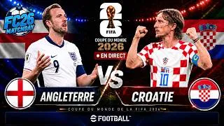Miniature : Angleterre vs Croatie | Coupe du Monde de la FIFA 2026 | Simulation de jeu vidéo PES 21 | En direct