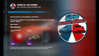Miniature : (TDUSC)🔥 200 000 SOLAR COINS FACILES ! Le Nouvel Événement Alpine Vs Alfa Romeo