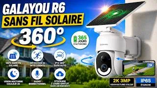 Miniature : GALAYOU R6 : la caméra solaire SANS FIL qui surveille à 360° !