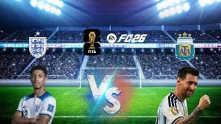 Miniature : Angleterre 🏴󠁧󠁢󠁥󠁮󠁧󠁿 - Argentine 🇦🇷 (Coupe du monde 2026 version ordi sur FC26 ⚽🏟️) 