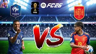 Miniature : France 🇫🇷 - Espagne 🇪🇸 (Demi finale de la coupe du monde 2026 sur FC26) ⚽🏟️