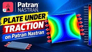 Miniature : Linear Static Analysis in Patran Nastran - Plate under Traction