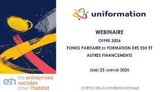 Miniature : Fonds paritaire de formation des ESH – Présentation de l’offre 2026