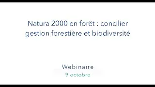 Miniature : Natura 2000 en forêt : concilier gestion forestière et biodiversité
