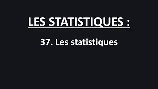 Miniature : 37.LES STATISTIQUES