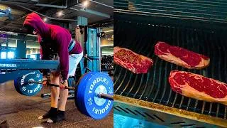 Miniature : Réflexion sur moi-même après un leg day intense (on se régale avec un steak par la suite)