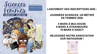 Miniature : Teaser des journées "Sciences, un métier de femmes" en Grand Est en 2025