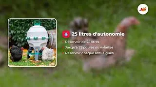 Miniature : Abreuvoir sur pieds Optimus 25 litres - eau propre et fraîche pour vos p oules #poules #bassecour