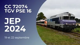 Miniature : Acheminement de la rame TGV PSE 16 pour les JEP 2024