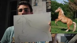 Miniature : [ Dessin ] Cheval Cabré et Joyeux Noël