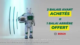Miniature : Feu Vert : 2 balais d'essuie-glace Bosch avant achetés = 1 balai arrière et la pose offerte*