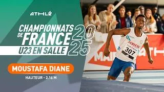 Miniature : Moustafa Diane décolle à 2,16 m à la hauteur U23 | Nantes 2025