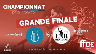 Miniature : 🏆 GRANDE FINALE - CHAMPIONNAT DE FRANCE DE PLAIDOYER - 4ÈME ÉDITION