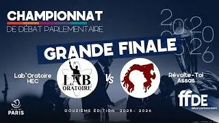 Miniature : GRANDE FINALE - Lab’Oratoire HEC VS Révolte-Toi Assas - Débat Parlementaire 2025-2026 ⚔️