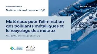 Miniature : Matériaux et environnement, part. 1 - Webinaire Matériaux | avr. 2026