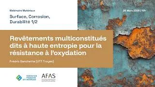 Miniature : Surface, Corrosion, Durabilité, part. 1 - Webinaire Matériaux | Mars 2026