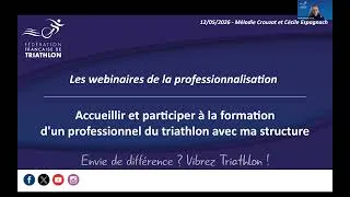 Miniature : Webinaire professionnalisation #12 “Formations professionnelles pour encadrer le Triathlon”
