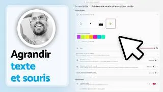 Miniature : Agrandir la taille de la souris et du texte dans Windows. Agrandir l'affichage de Windows (2/5)