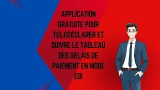 Miniature : Application gratuite pour télédéclarer et suivre le tableau des délais de paiement en Mode EDI